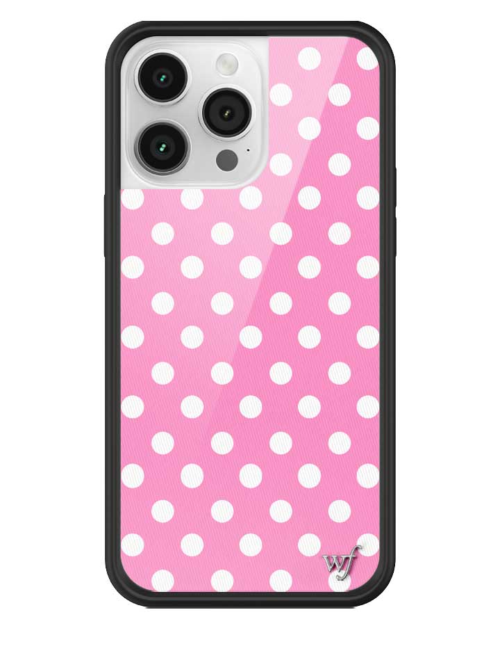 Polka Dot | Pink and White iPhone Case