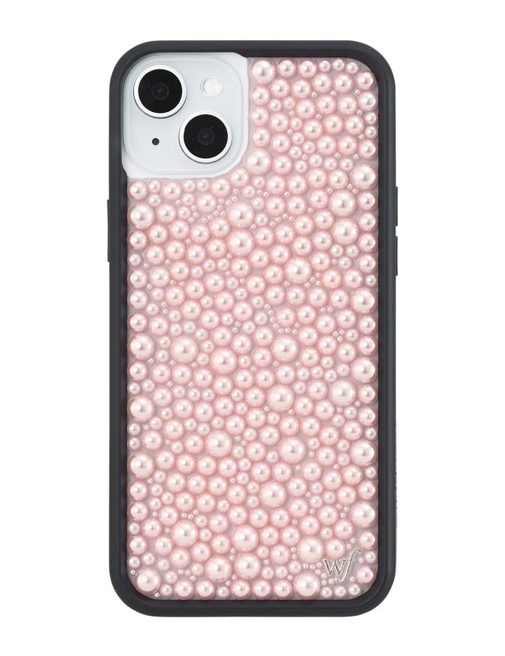 Wildflower Cases Pearl | Pink iPhone Case — back view