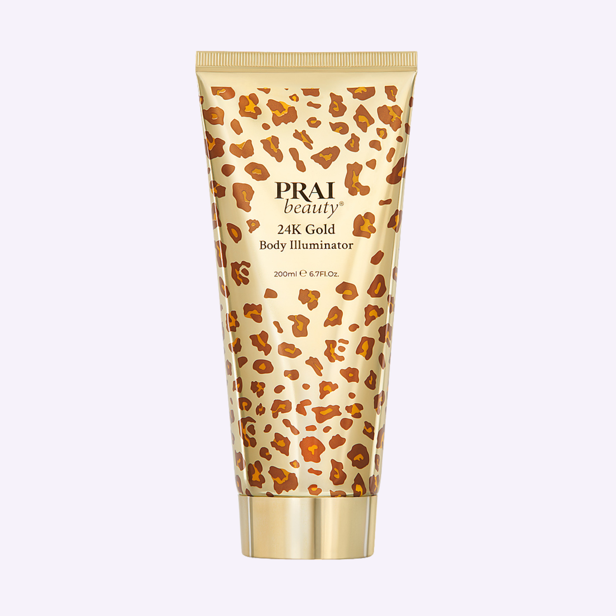 PRAI Beauty 24K Gold Body Illuminator - Limited Animal Print Design — main product shot