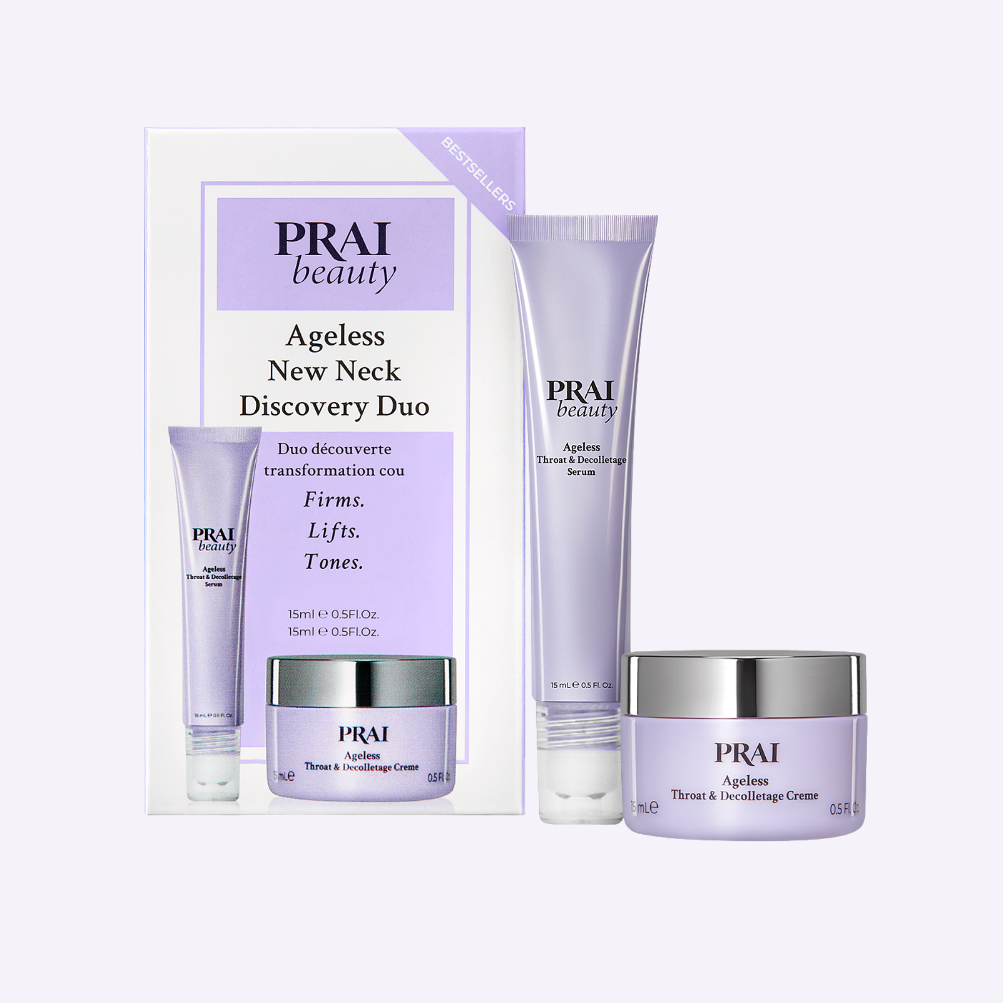 PRAI Beauty Ageless New Neck Discovery Duo — main product shot