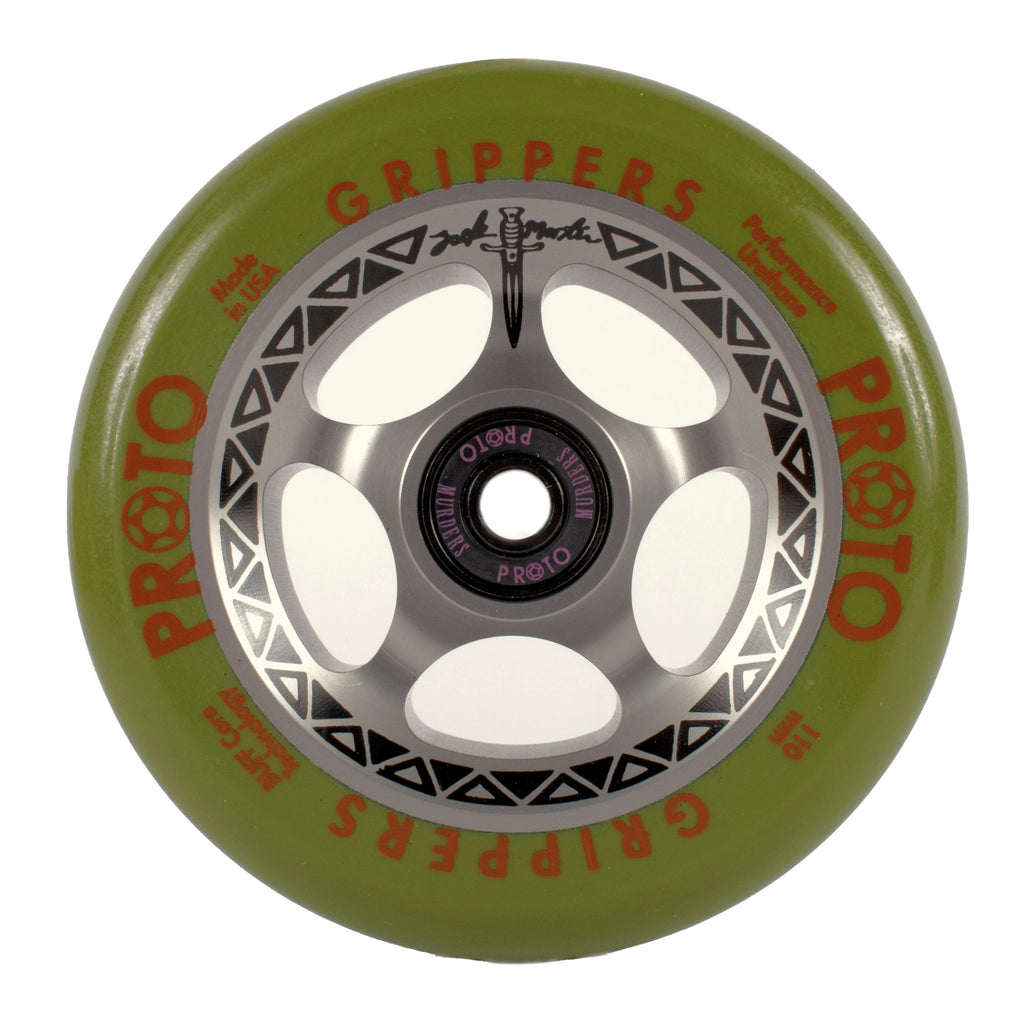 Proto Tracker Gripper Wheels 110mm - Zack Martin Signature (Pair) by Skates USA
