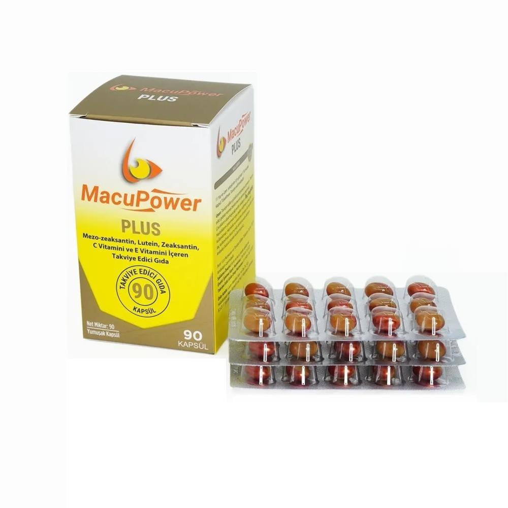 MacuPower - Premium Eye Health Supplement with Mezo-zeaksantin, AREDS-2 Formula | 90 Soft Capsules