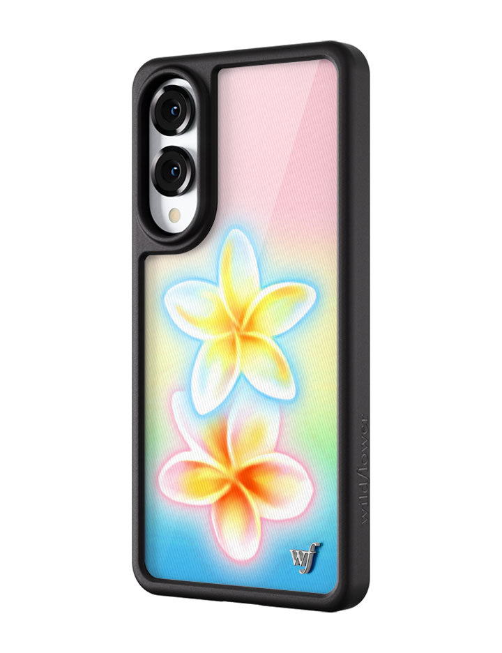 Wildflower Cases Pastel Plumeria Samsung Galaxy Case — side view