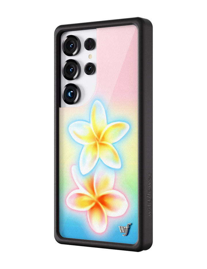 Wildflower Cases Pastel Plumeria Samsung Galaxy Case — detail close-up