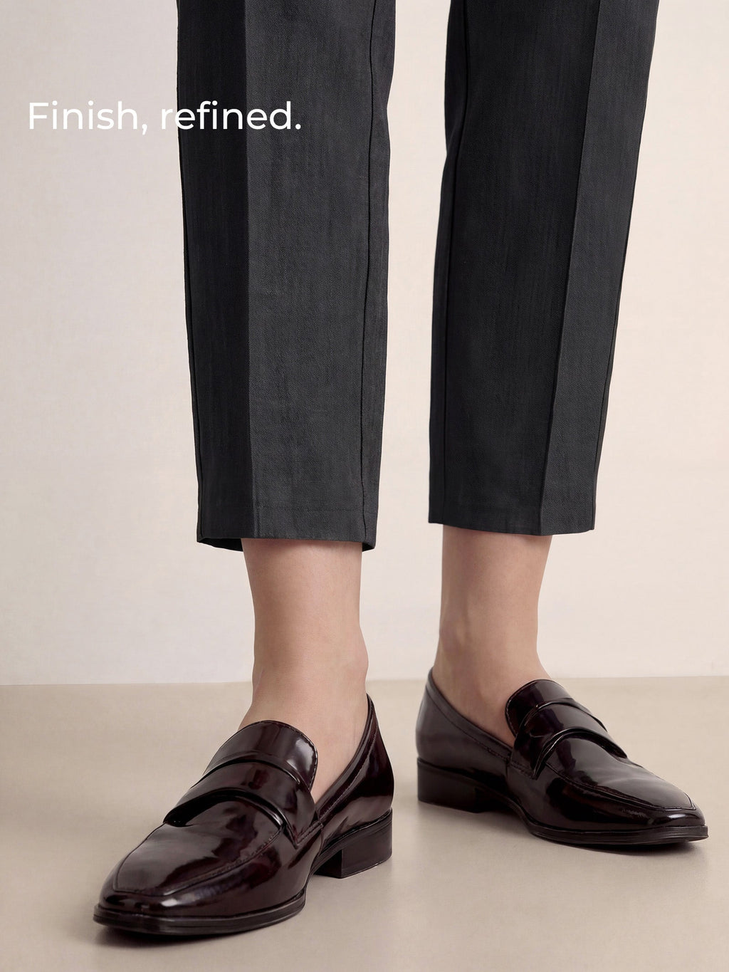 LINTICO Linen Tailored Straight Cropped Pants LOGAN — detail shot 7
