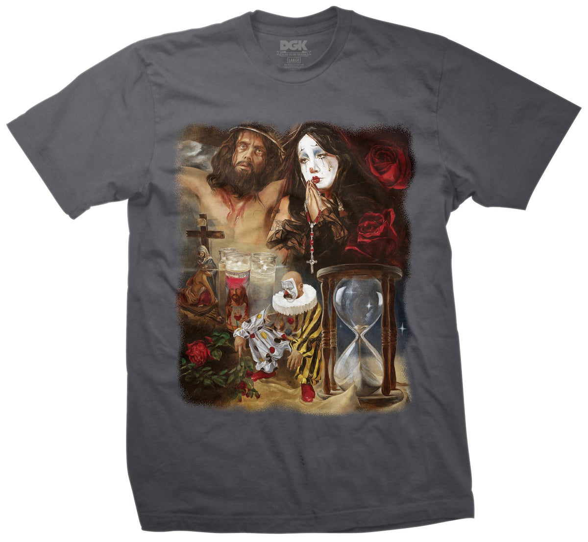 DGK No Llores T-Shirt - Charcoal by Skates USA