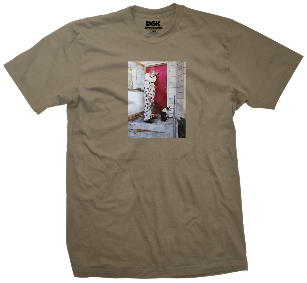 DGK No Love for the Clown T-Shirt - Sand by Skates USA