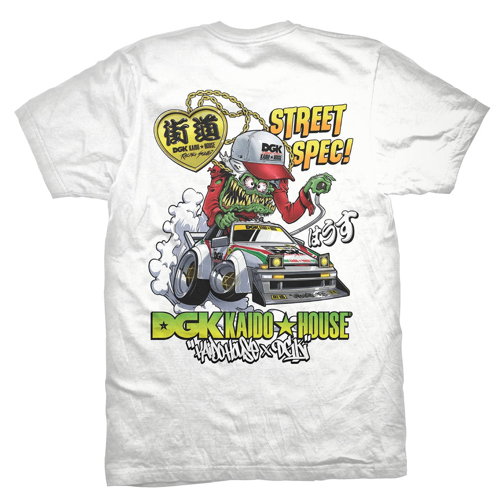 DGK x Kaido House Wide Open T-Shirt - White
