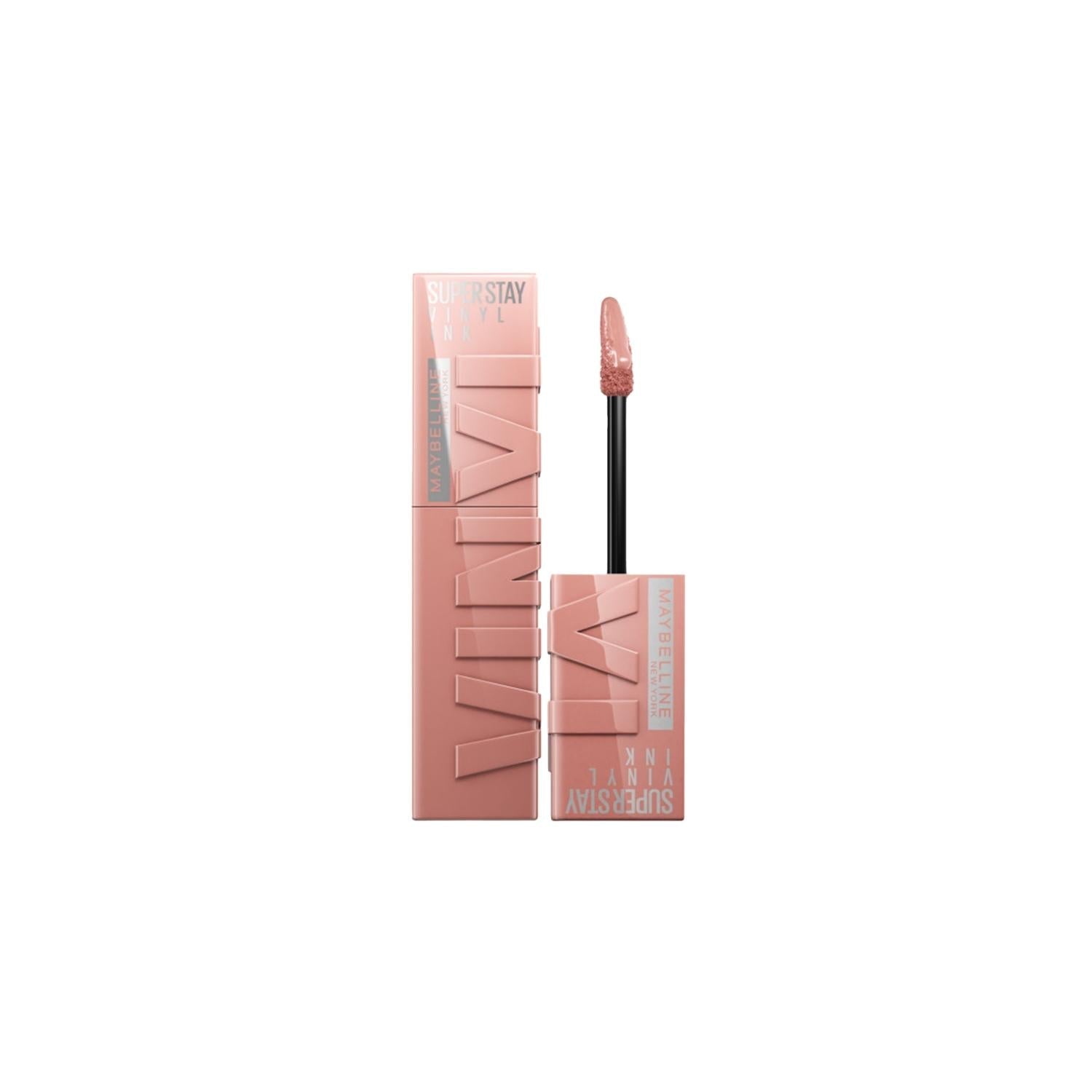 Maybelline New York Super Stay Vinyl Ink 95 Captivated: Long Lasting Liquid Glossy Lipstick for High-Shine, All-Day Color