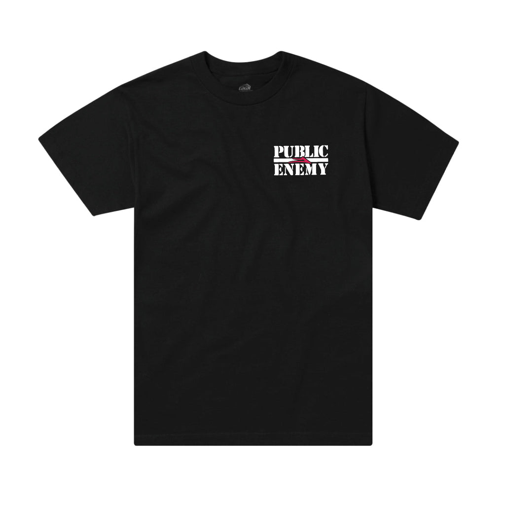 Lakai Public Enemy Sniper Logo SS Tee - Black by Skates USA