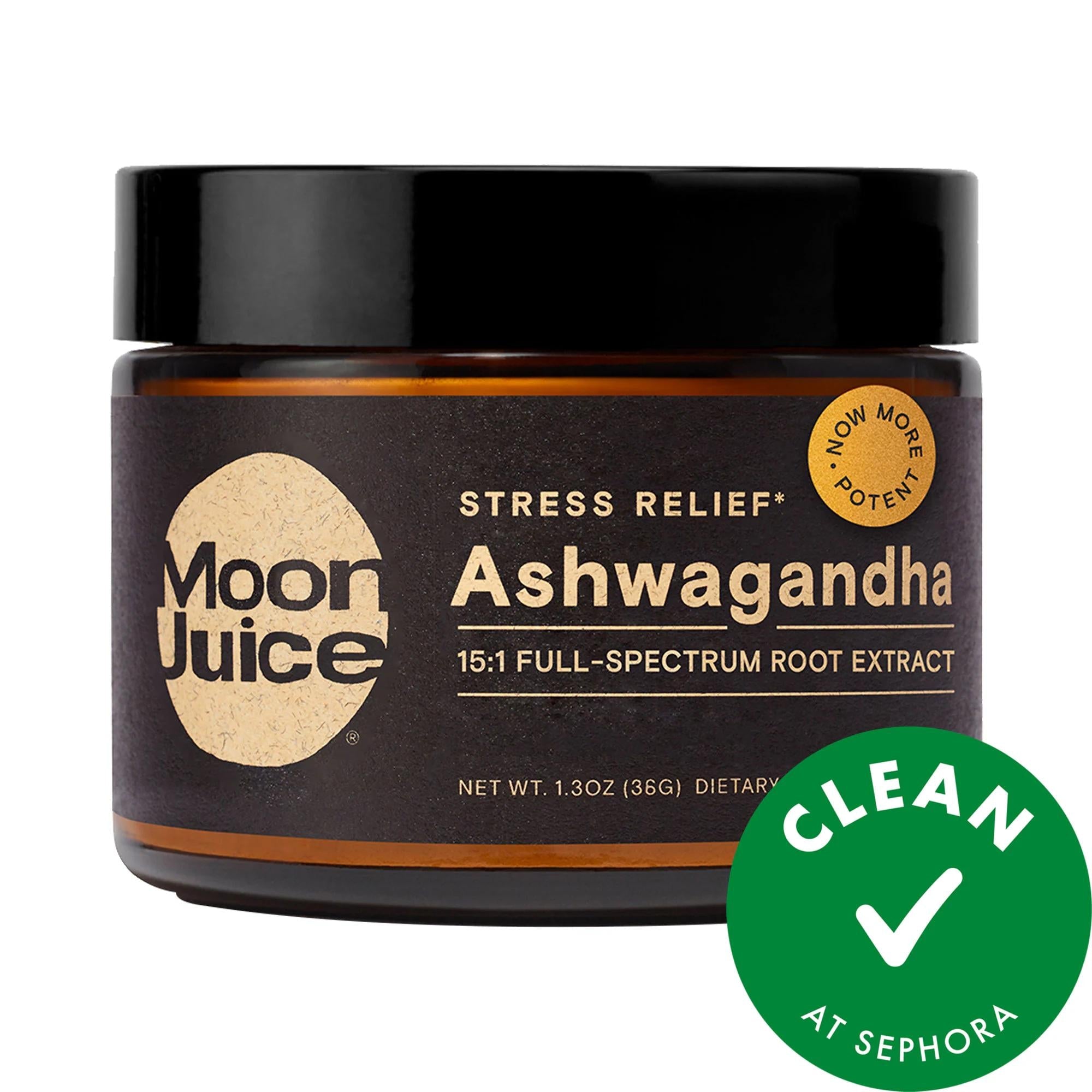 The Moon Juice Ashwagandha Organic Root Extract Supplement for Stress Relief and Energy