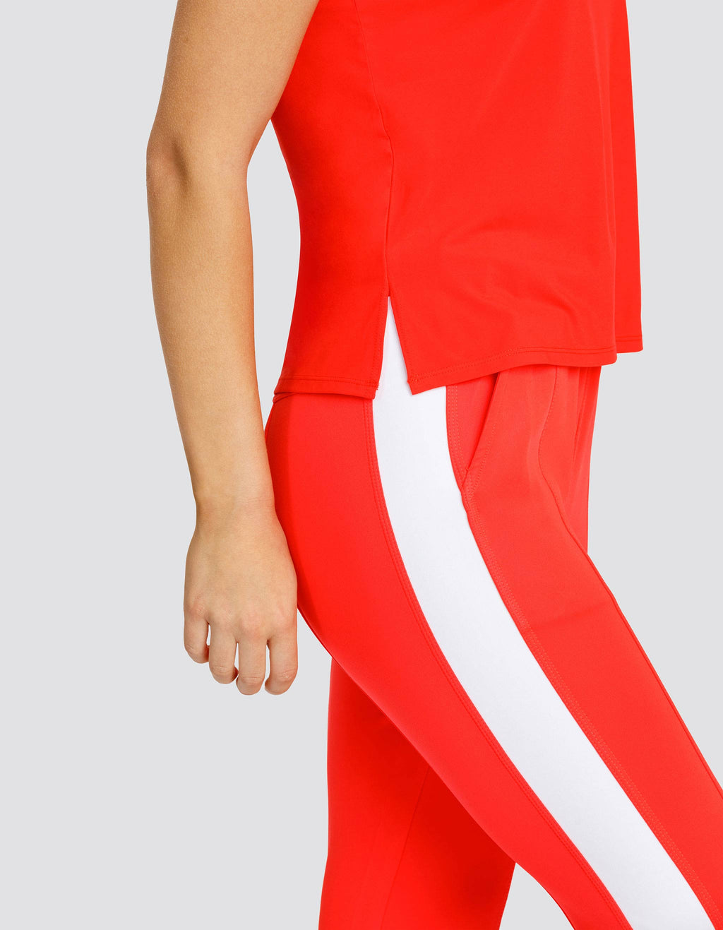 BIJOU BOXY SHORT SLEEVE TOP - FLAMENCO