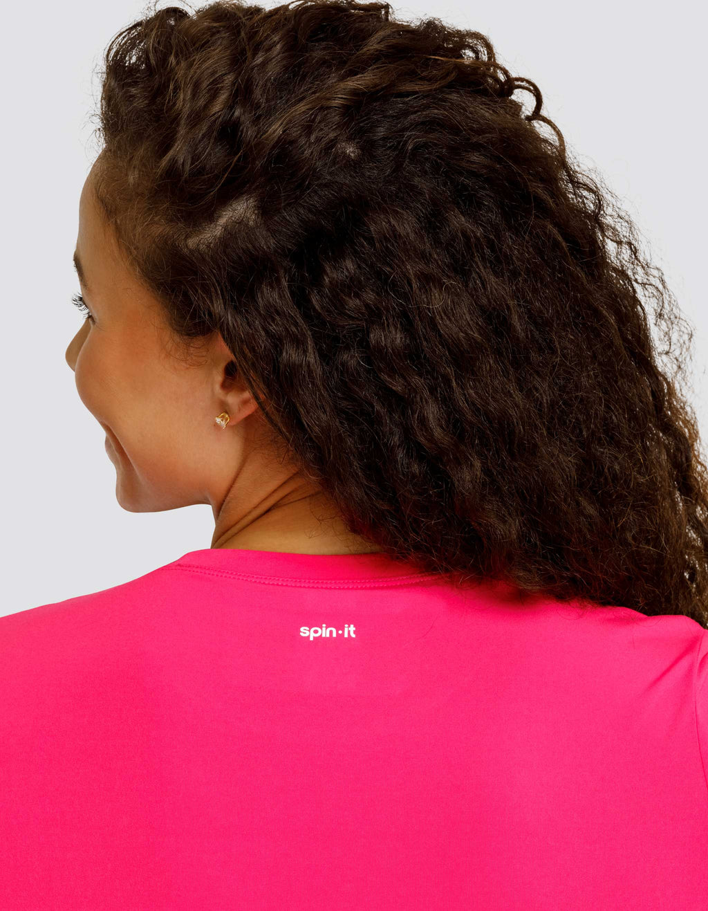 BIJOU BOXY SHORT SLEEVE TOP - VIVID PINK
