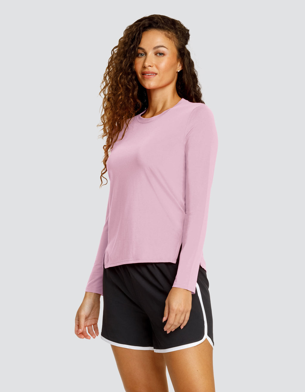 FRIDAY LONG SLEEVE TOP -LAVENDER MIST