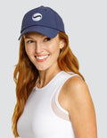 QUEENE CAP - NAVY BLUE CHALK LOGO