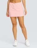 OTTIE SKIRT WITH DRAWSTRING WAIST AND INNER SHORT - QUARTZ PINK