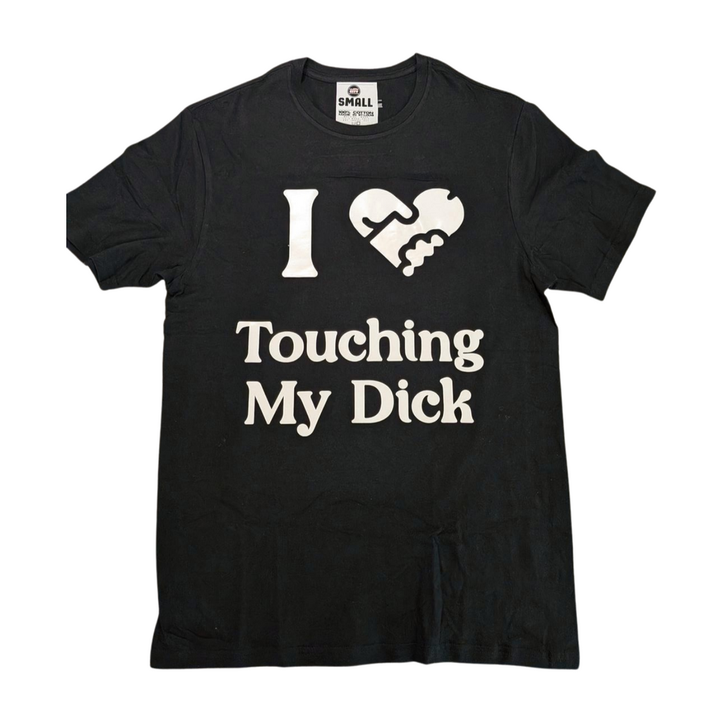 Hustle City Clothing I ♥ Touching My Dick Graphic T-Shirt — alternative angle