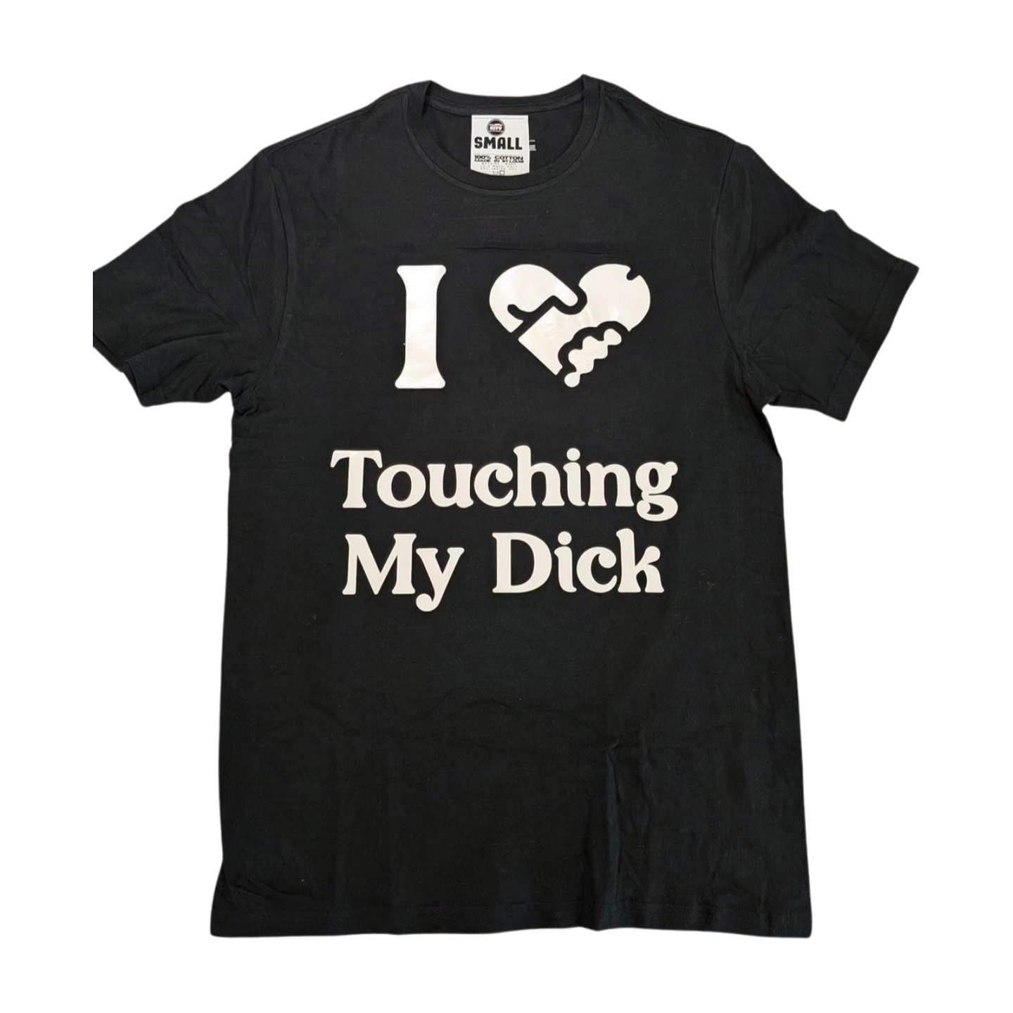 Hustle City Clothing I ♥ Touching My Dick Graphic T-Shirt — alternative angle