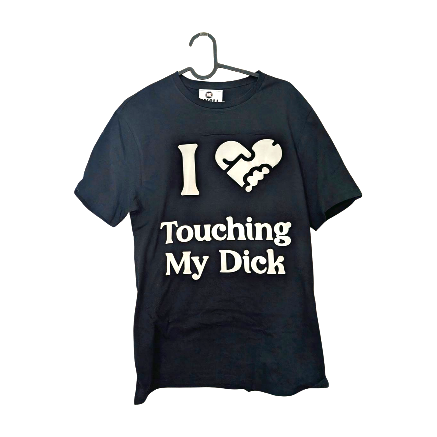 Hustle City Clothing I ♥ Touching My Dick Graphic T-Shirt — side view