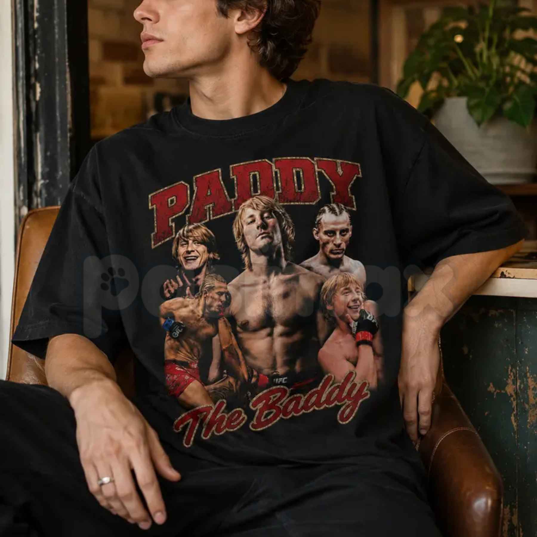 Paddy The Baddy UFC Graphic T-Shirt – Vintage MMA Fight Night Unisex Cotton Tee