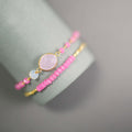 PARKEN JEWELRY Rose Quartz Bracelet Set — main product shot