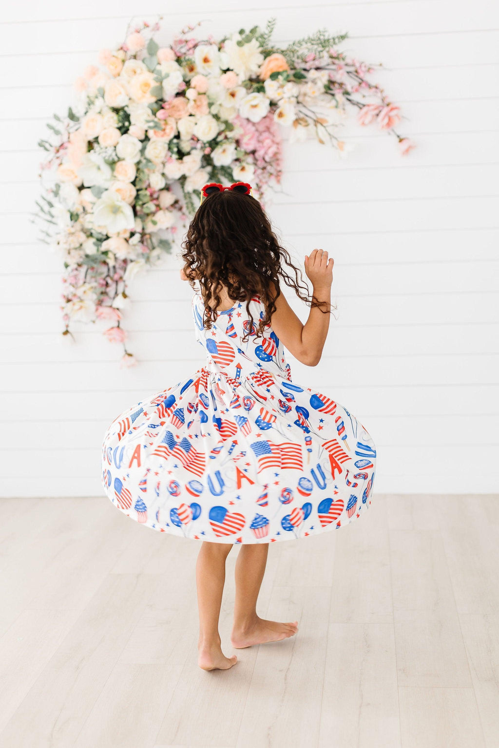 Mila & Rose ® SALE Party in the USA Tank Twirl Dress — fabric or material detail