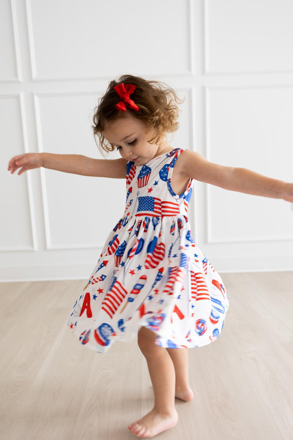 Mila & Rose ® SALE Party in the USA Tank Twirl Dress — alternative angle