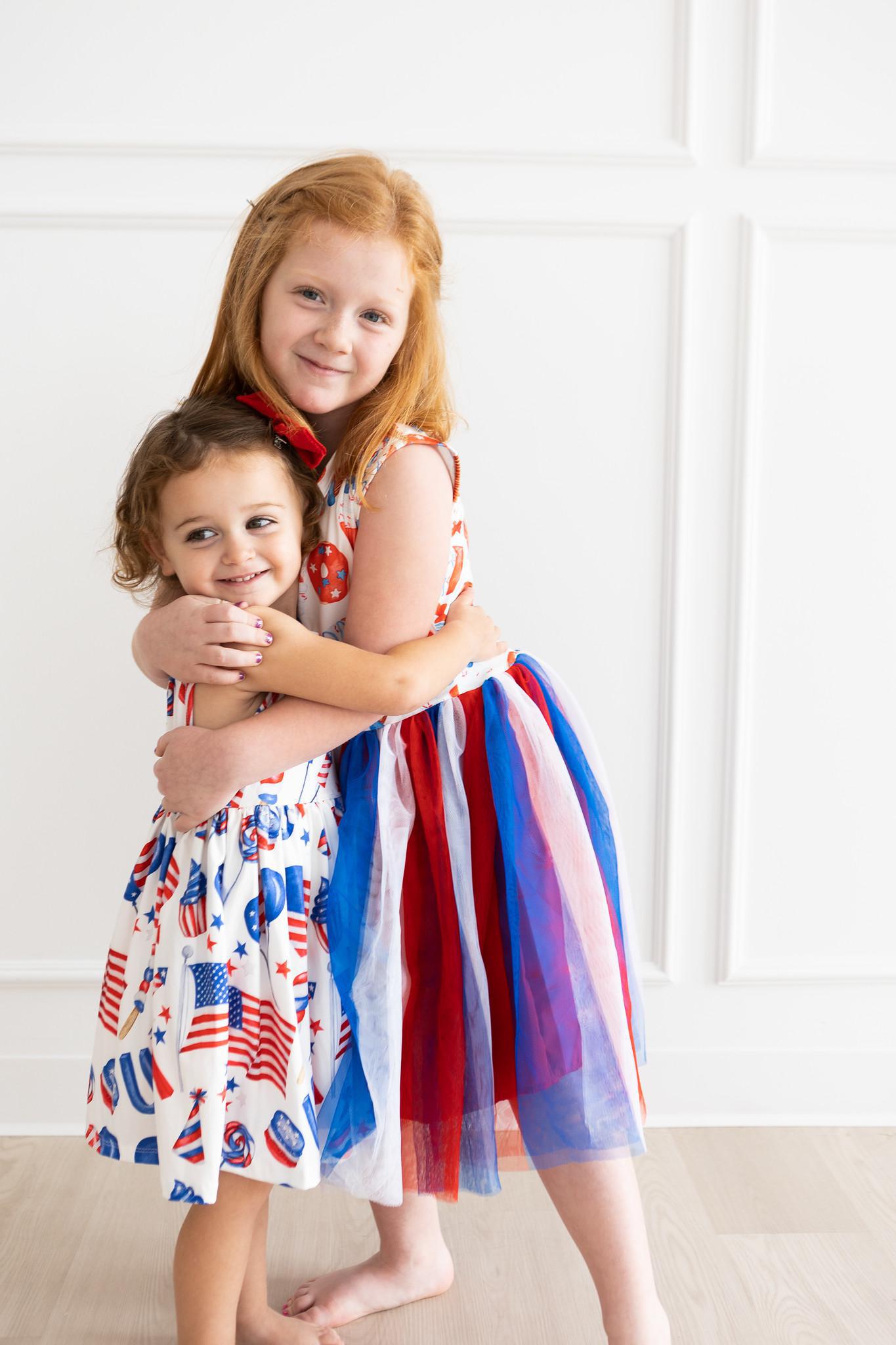 Mila & Rose ® SALE Party in the USA Tank Twirl Dress — color detail