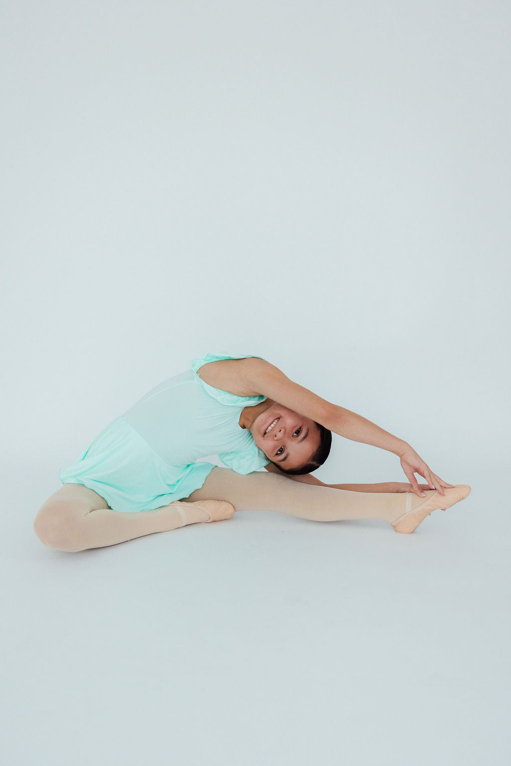 Mila & Rose ® Pastel Green S/S Twirl Leotard — lifestyle context