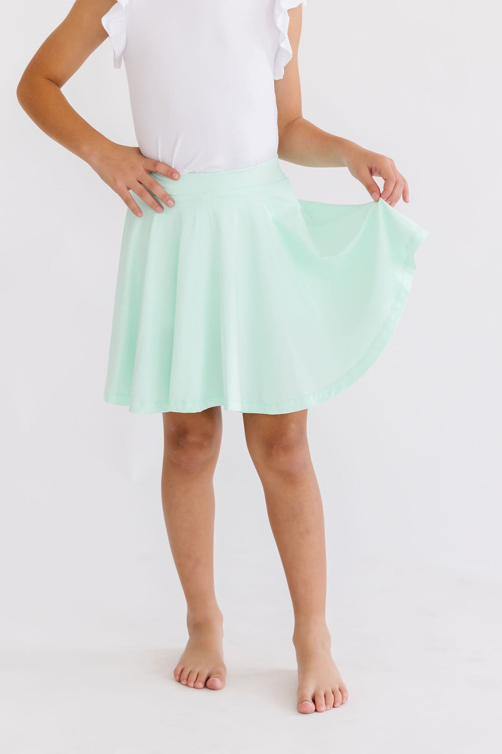 Mila & Rose ® Pastel Green Twirl Skort — main product shot