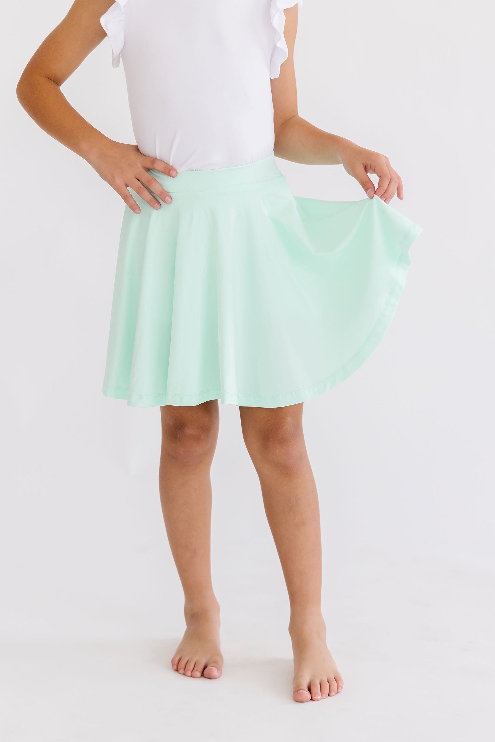 Mila & Rose ® Pastel Green Twirl Skort — main product shot