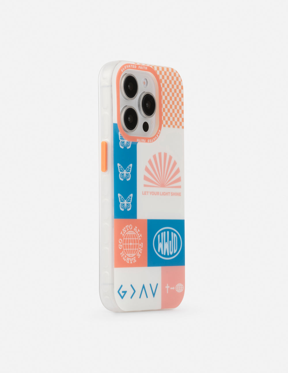 Elevated Faith Patchwork Phone Case — lifestyle context