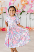 Mila & Rose ® Patchwork Princess S/S Pocket Twirl Dress — main product shot