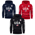 Pasimax Patriot USA Flag Print Hoodie – Men’s American Heritage Fleece Sweatshirt, Vintage Stars & Stripes Graphic Pullover, 