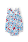 Mila & Rose ® Patriotic Petals Ruffle Cross Back Romper — main product shot