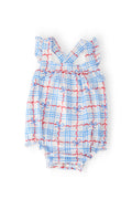 Mila & Rose ® Patriotic Picnic Ruffle Cross Back Romper — main product shot