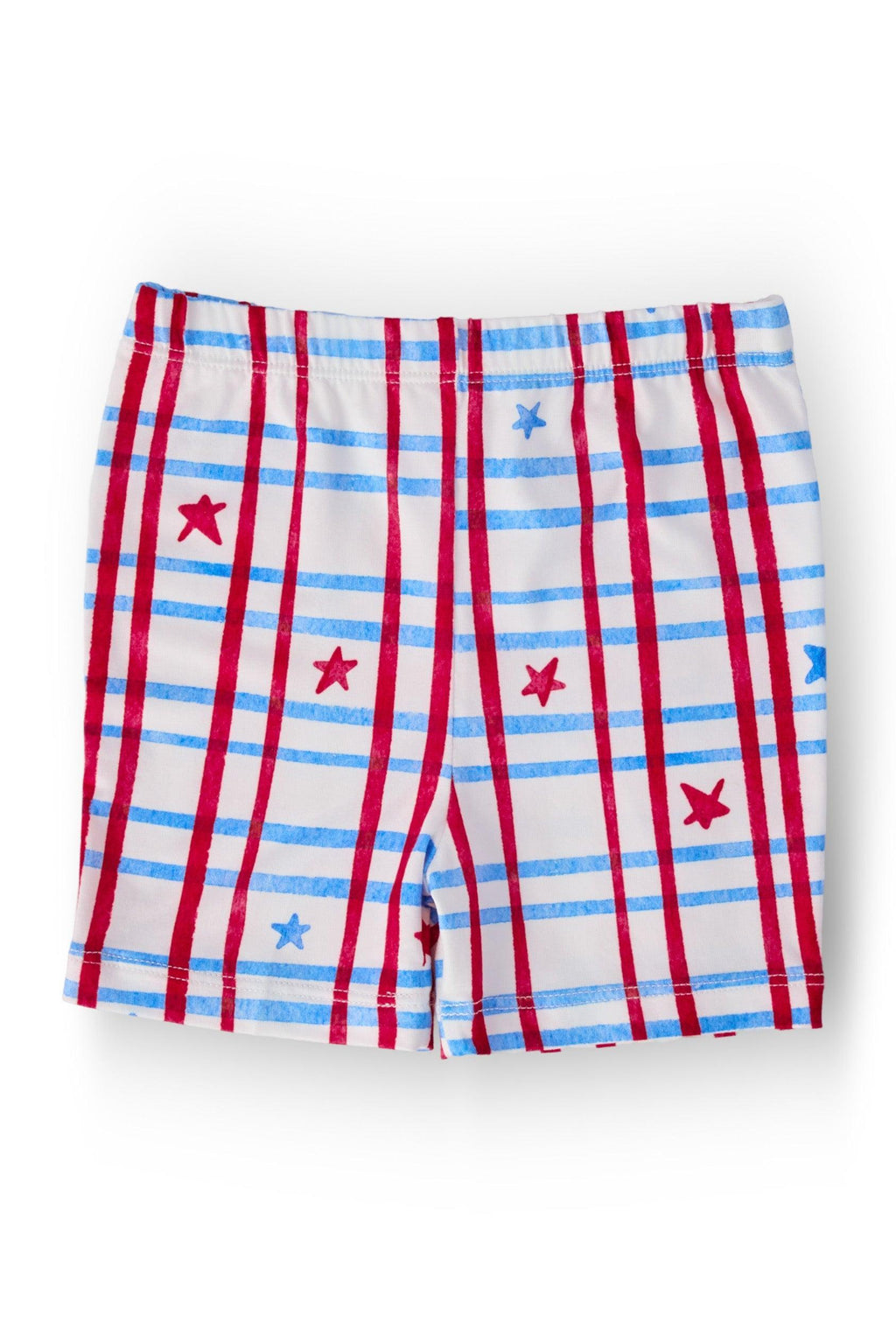Mila & Rose ® Patriotic Plaid Twirl Shorts — main product shot