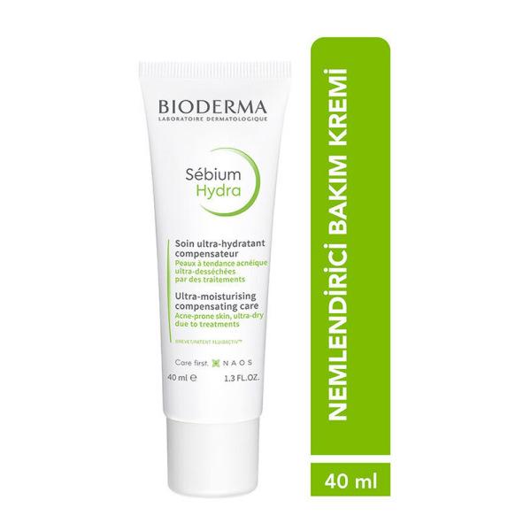 Bioderma Sebium Hydra: Intense Hydration Facial Moisturizer for Oily, Acne-Prone & Irritated Skin | Non-Comedogenic, Skin Barrier Repair