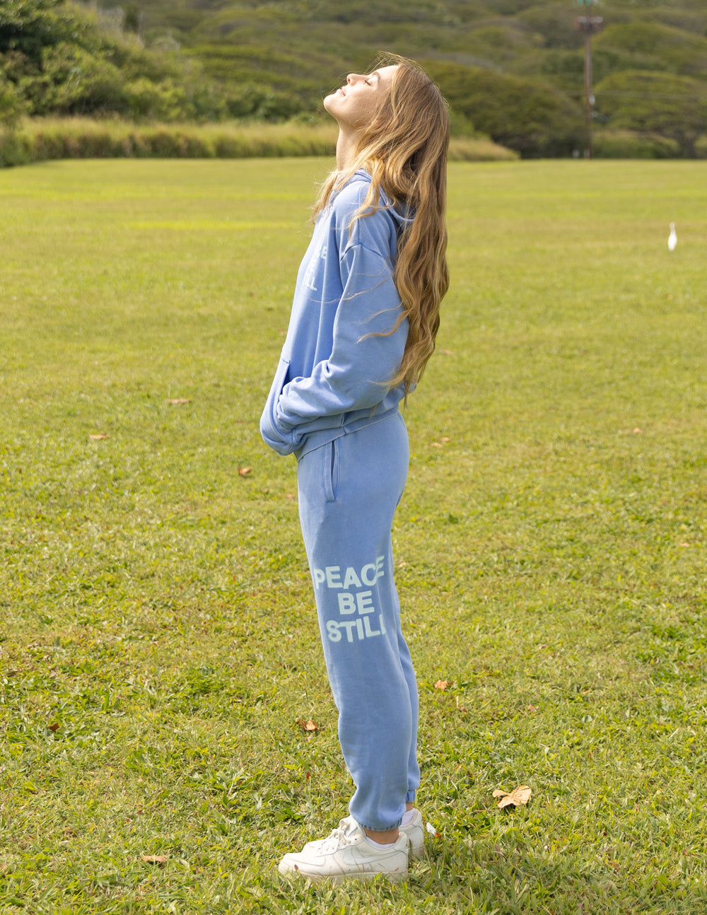 Elevated Faith Peace Be Still Unisex Sweatpant — construction detail