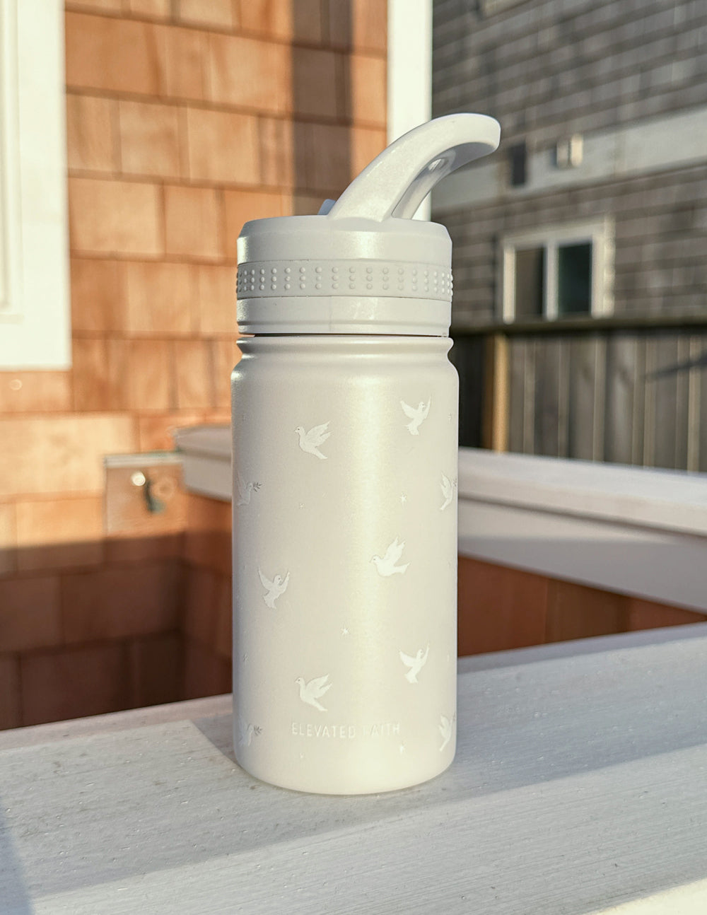 Elevated Faith Peace Kids Water Bottle — alternative angle