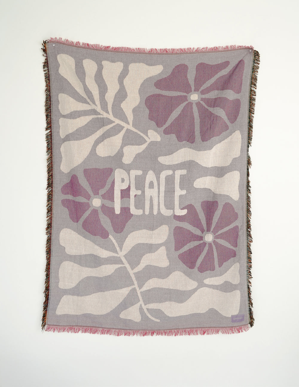 Elevated Faith Peace Throw Blanket — lifestyle context