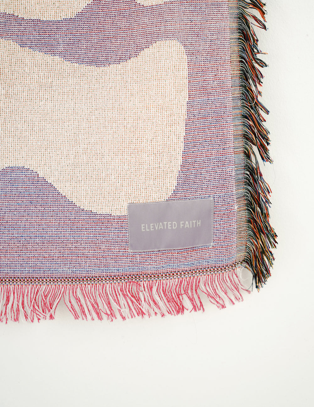 Elevated Faith Peace Throw Blanket — side view