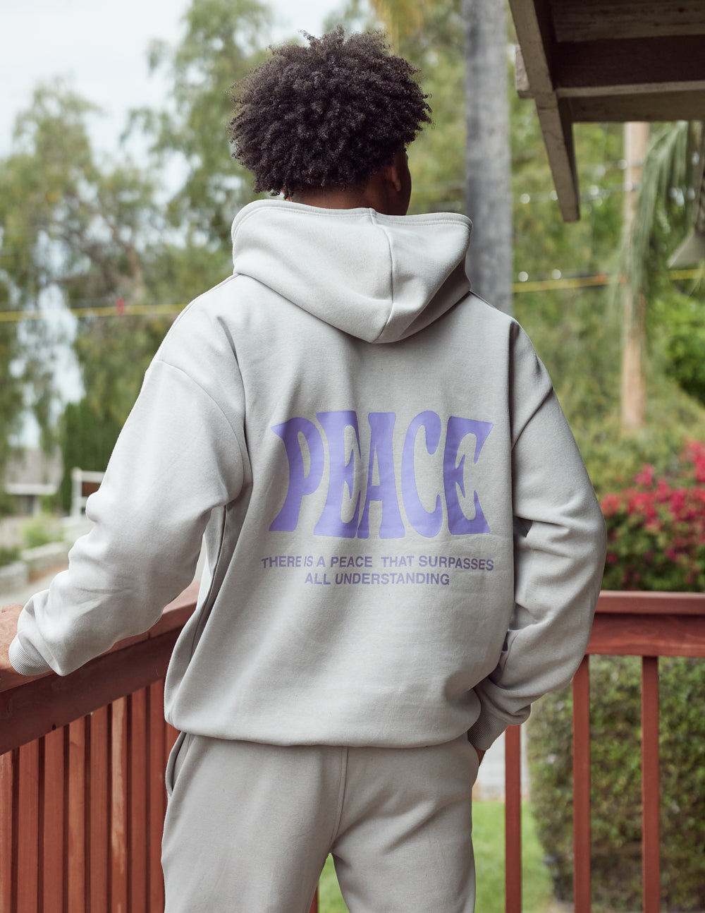 Elevated Faith Peace Unisex Hoodie — main product shot