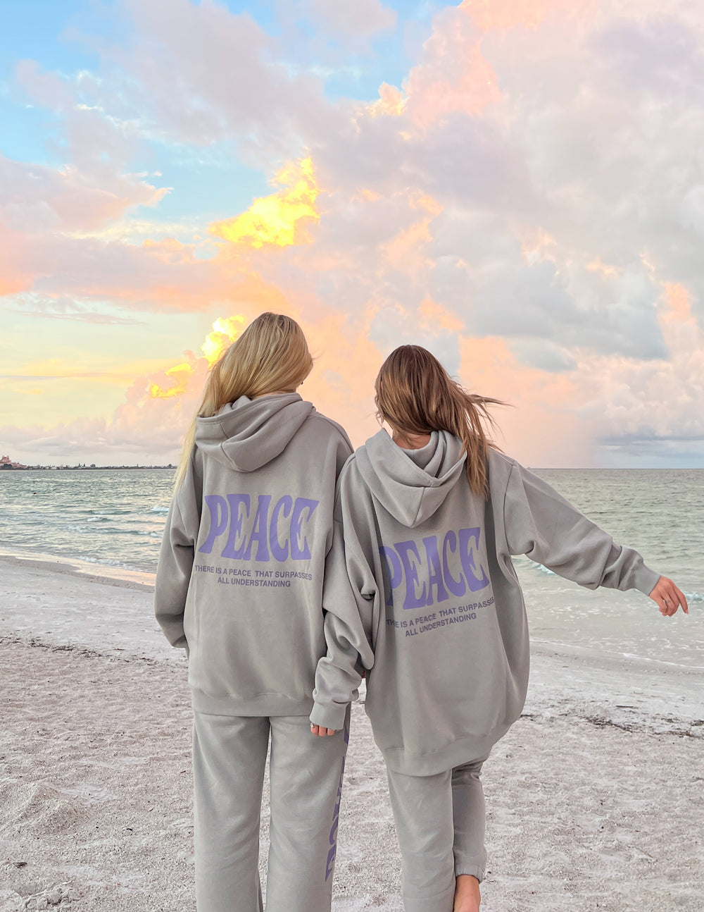 Elevated Faith Peace Unisex Hoodie — alternative angle