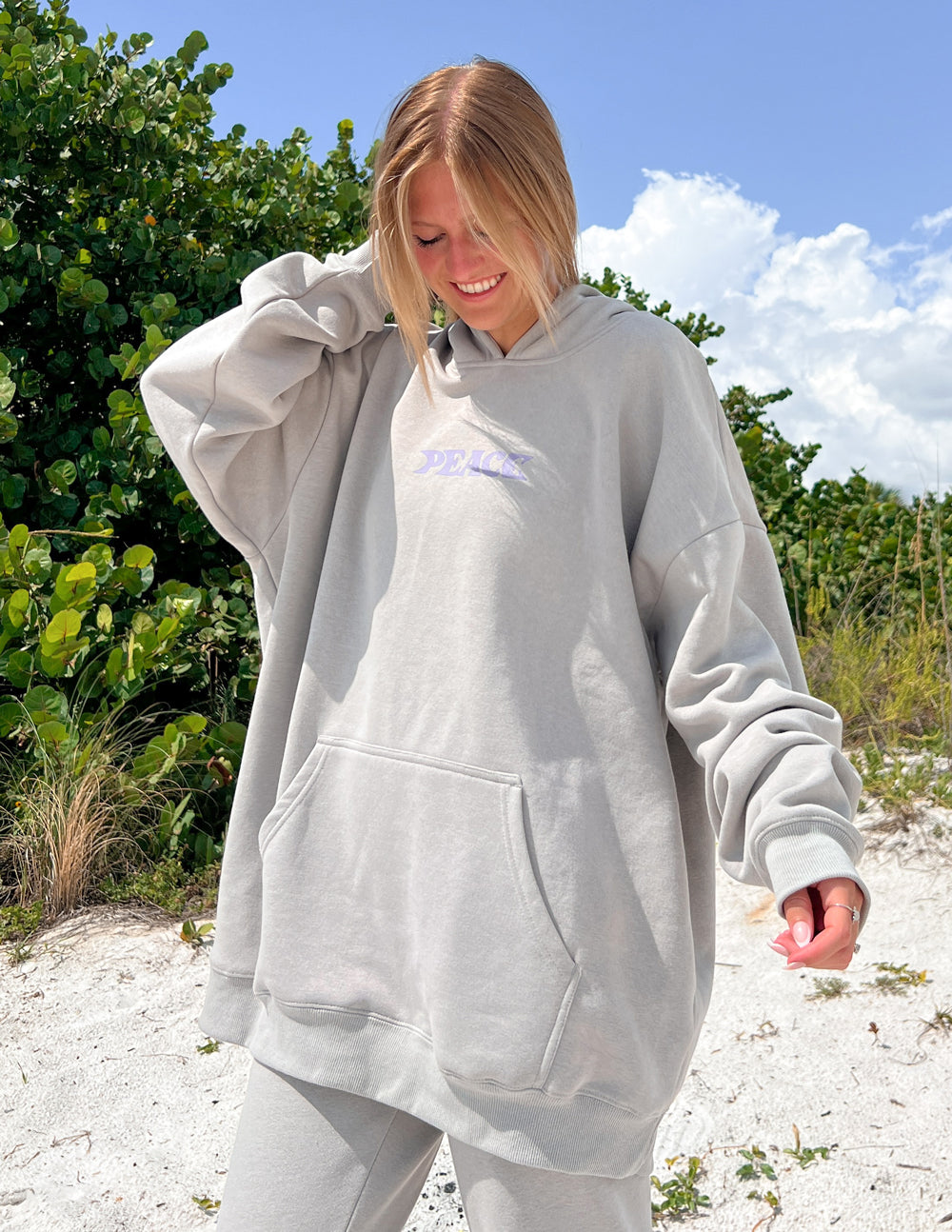 Elevated Faith Peace Unisex Hoodie — color detail