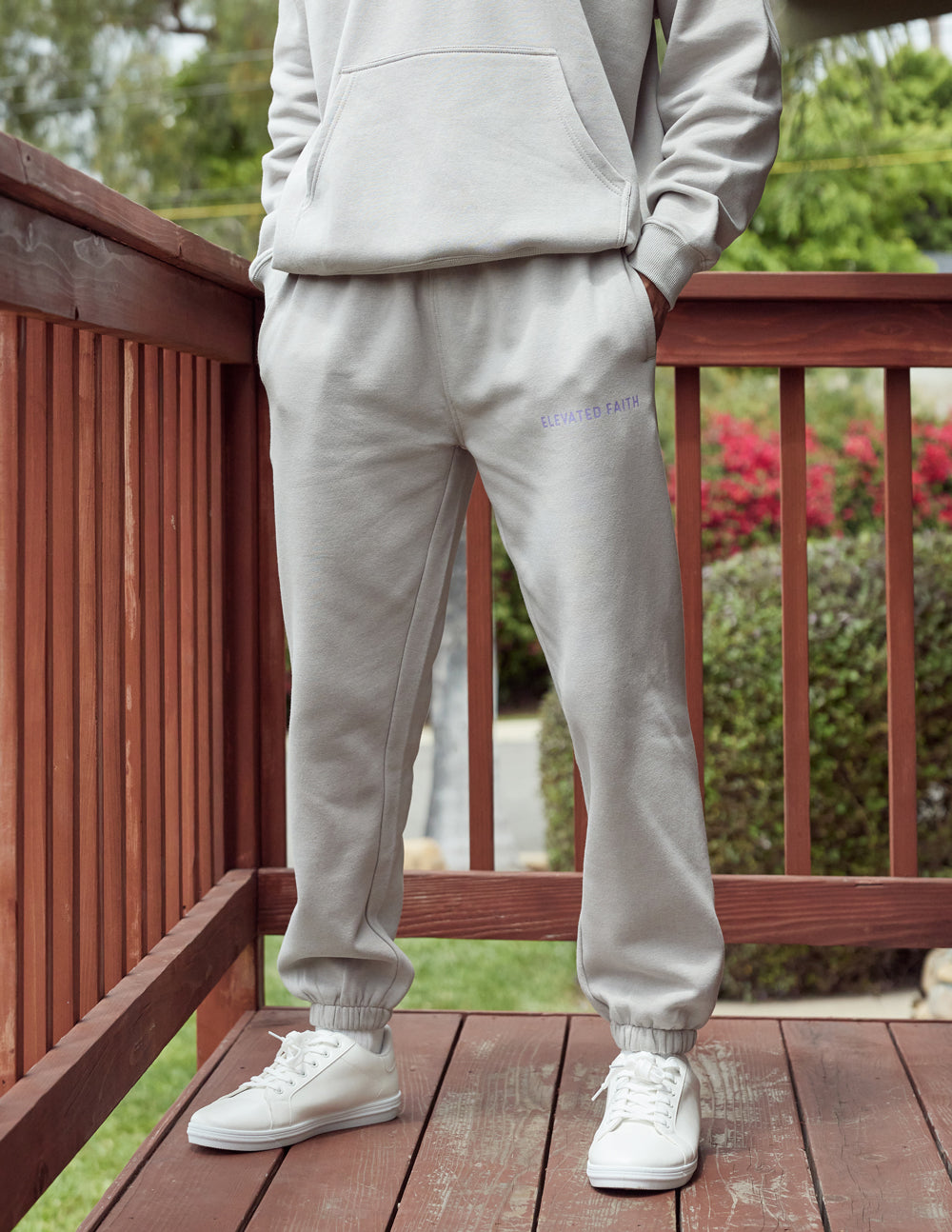Elevated Faith Peace Unisex Sweatpant — detail close-up