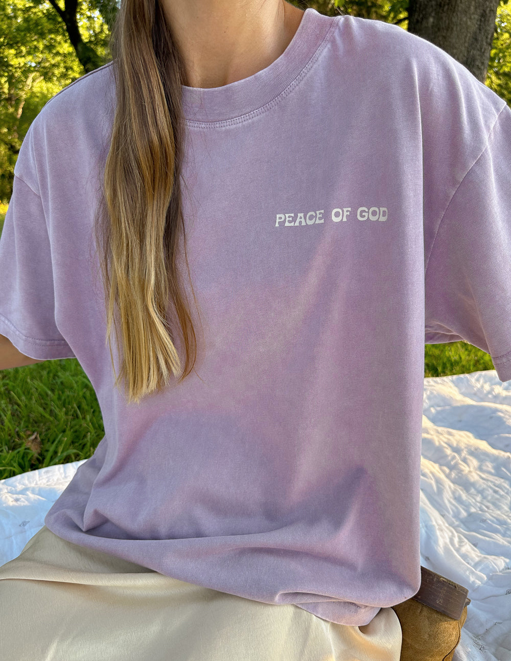 Elevated Faith Peace of God Unisex Tee — detail shot 7
