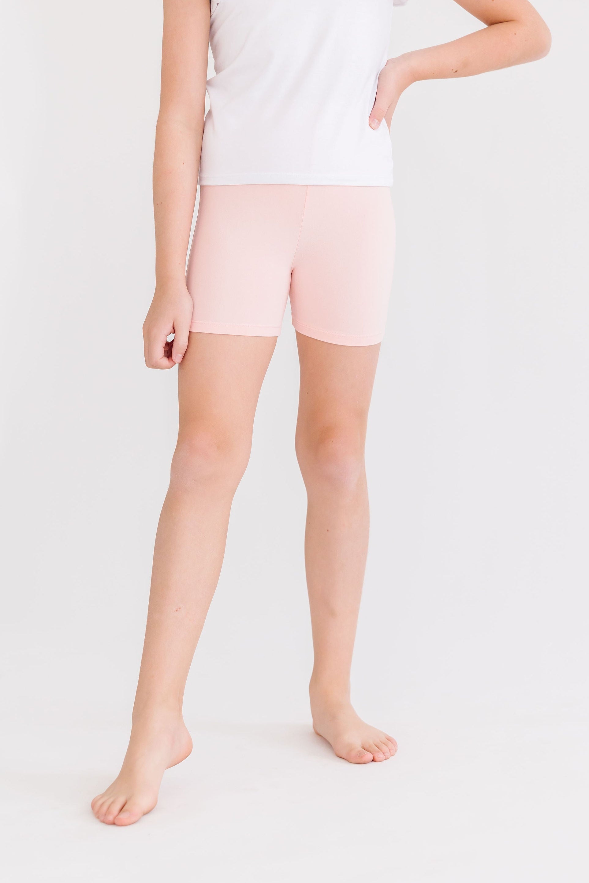 Mila & Rose ® Peach Twirl Shorts — detail close-up