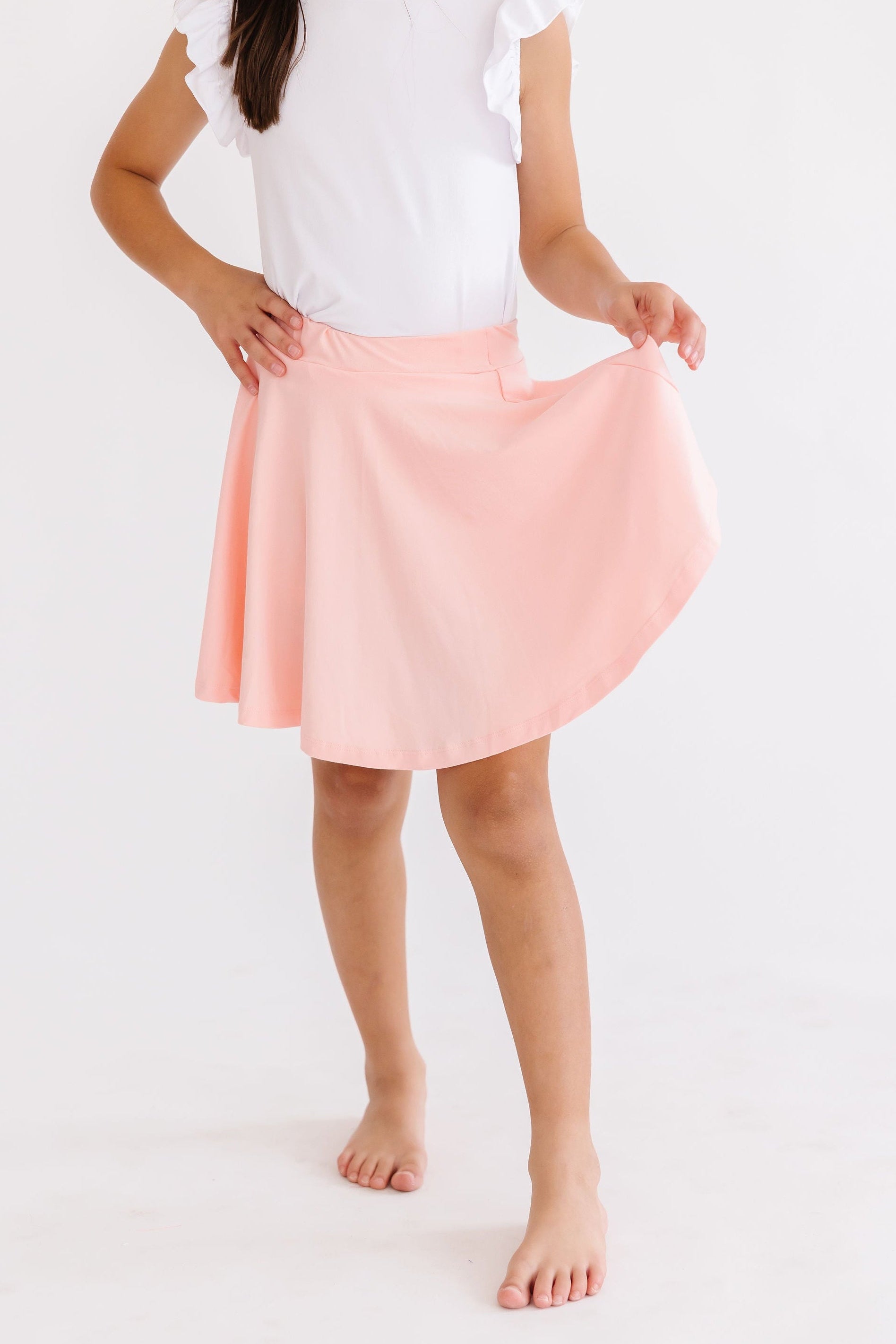 Mila & Rose ® Peach Twirl Skort — main product shot