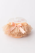 Mila & Rose ® Peach & Gold Glitter Tutu Bloomer — main product shot